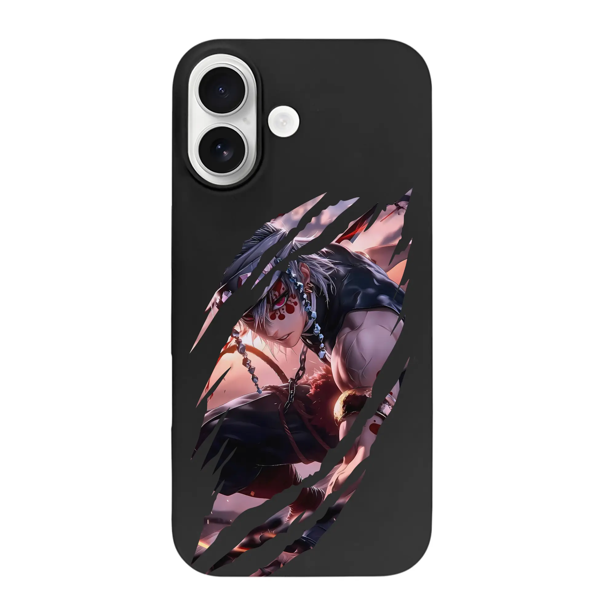 鬼滅の刃 グッズ,宇髄 天元 - iPhone 17 シリーズ シリコンケース 薄型 耐衝撃 指紋防止 ソフトタッチカバー 精密フィット 傷防止 保護ケース iPhone 17/17 Air/17 Pro/17 Pro Max 対応